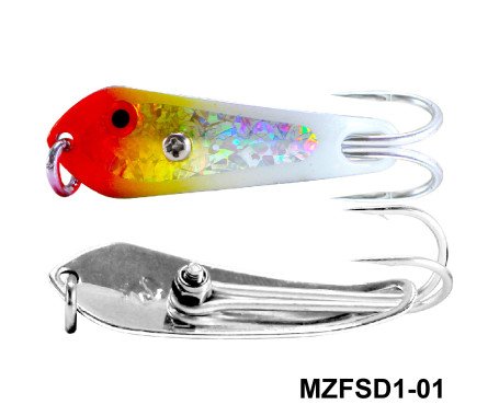 AQUA MARINE - Fishing Spoon with Double Hooks - (Size: 1)